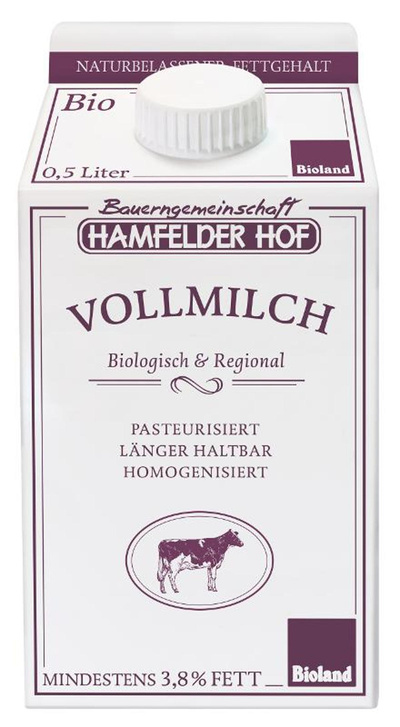 Produktfoto zu Weidemilch 3,8% 0,5l, Kuh & Kalb