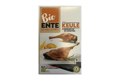 Produktfoto zu Sous-Vide Entenkeule gegart und gewürzt ca. 480g 2 Stück
