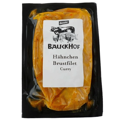 Produktfoto zu Hähnchenbrust curry, 2 Stück ca. 300g