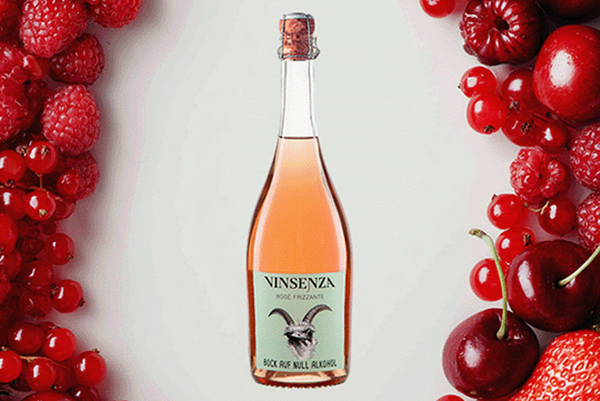 Produktfoto zu Vinsenza Rosé Frizzante alkoholfrei 0,75l