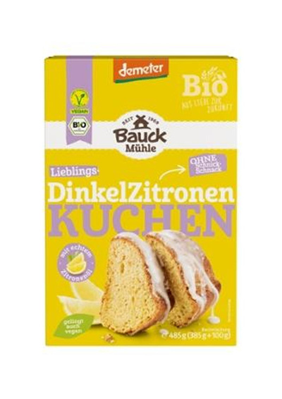 Produktfoto zu Backmischung Dinkel Zitronen Kuchen 485g