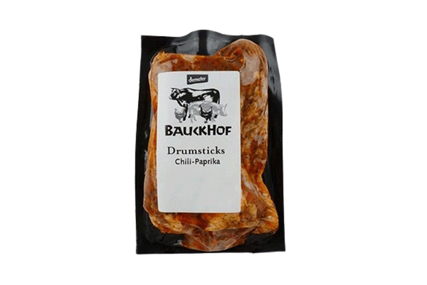 Produktfoto zu Hähnchen-Drumsticks Chilli_Paprika, 4 Stück ca. 400g
