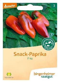 Produktfoto zu Saatgut Snack Paprika Fritz