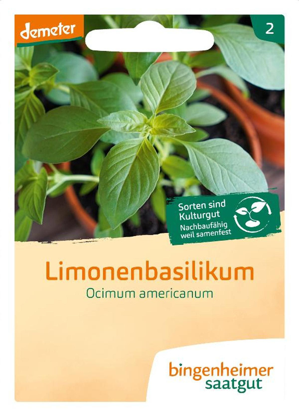 Produktfoto zu Saatgut Limonen Basilikum