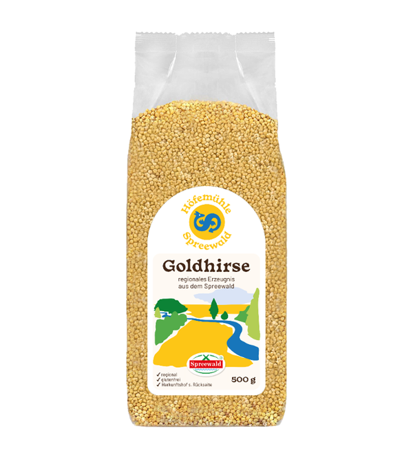 Produktfoto zu Goldhirse Höfemühle Spreewald 500g