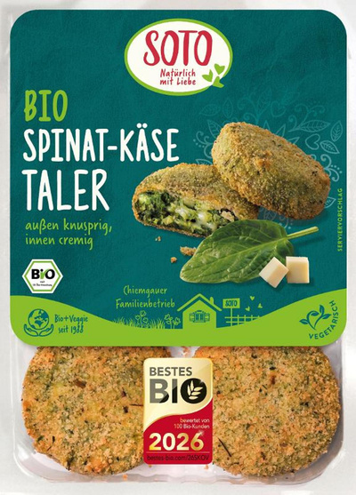 Produktfoto zu Spinat Käse Taler 180g