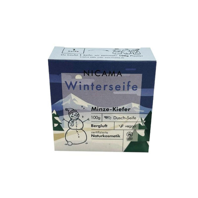 Produktfoto zu Weihnachtsseife Minze Kiefer 50g