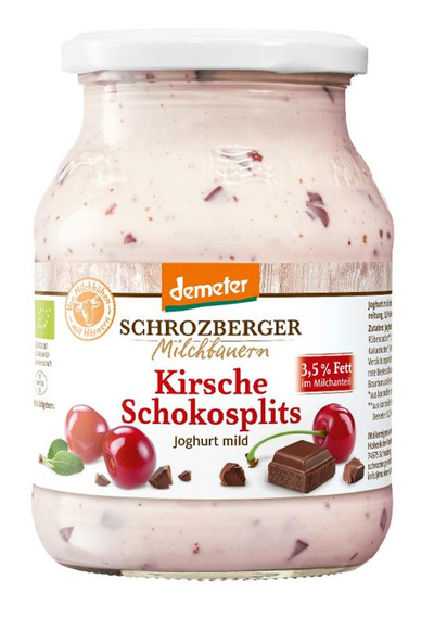 Produktfoto zu Joghurt Kirsche Schokosplits 3,5% 500g