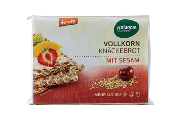 Produktfoto zu Vollkorn Knäckebrot mit Sesam 250g