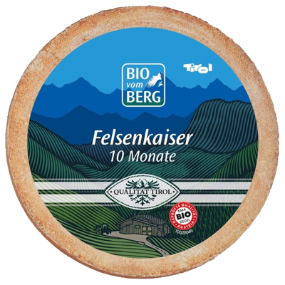 Produktfoto zu Tiroler Felsenkaiser aus Heumilch, 10 Monate gereift, Rohmilch