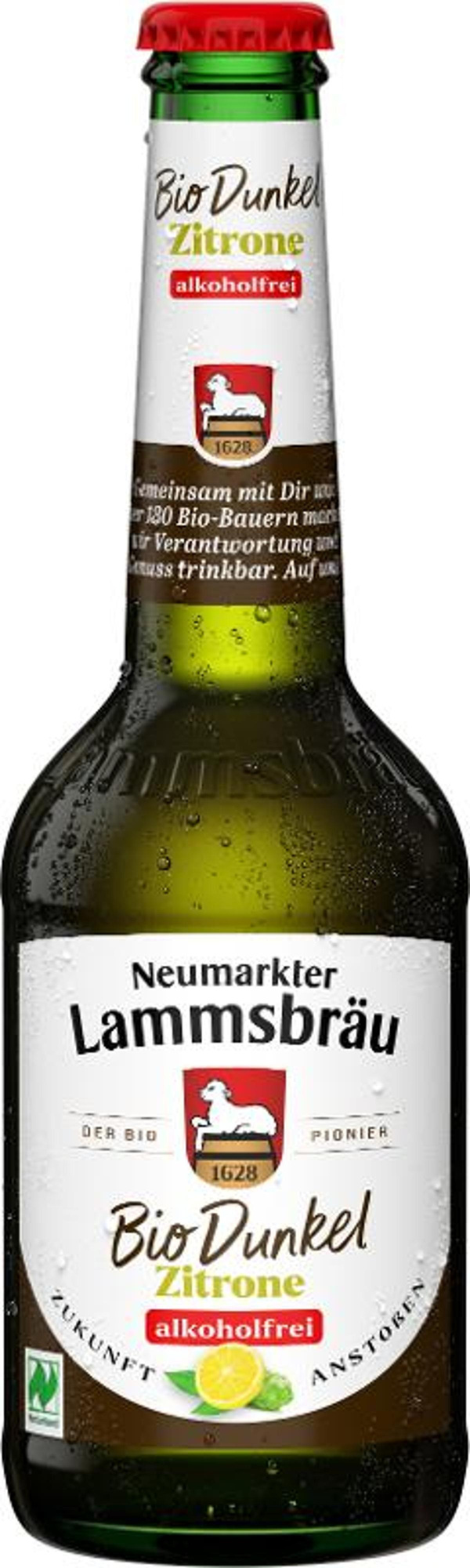 Produktfoto zu Lammsbräu Dunkel Zitrone alkoholfrei 10 x 0,33l