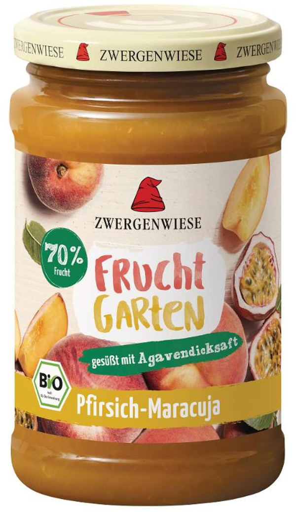 Produktfoto zu FruchtGarten Pfirsich Maracuja 225g