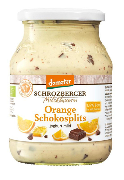 Produktfoto zu Joghurt Orange Schokosplits 500g