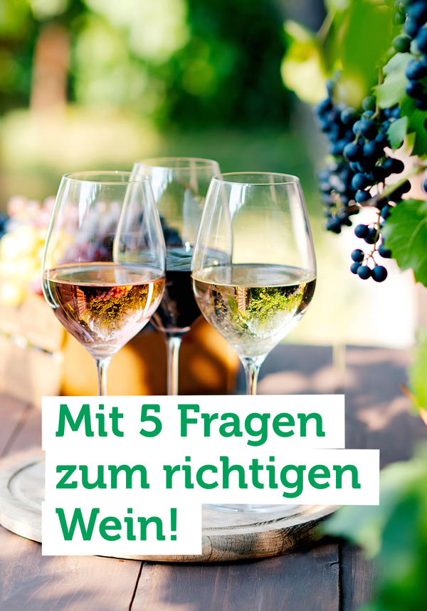 Produktfoto zu Finde mit unserem Wein-Quiz den passenden Tropfen für jeden Anlass und Geschmack!