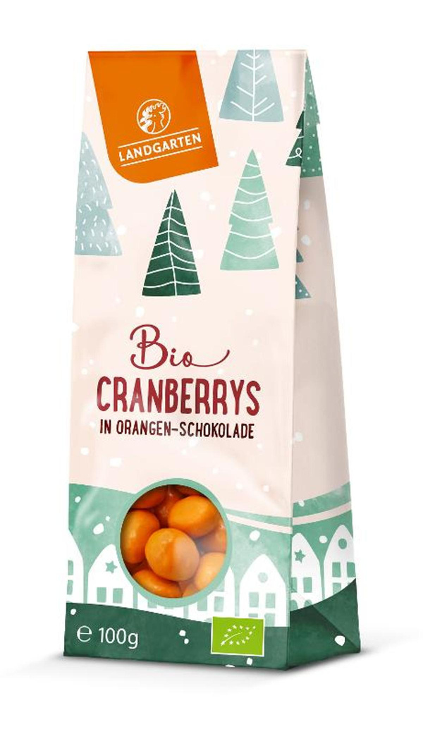 Produktfoto zu Cranberrys in Orangen Schokolade 100g