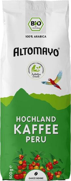 Produktfoto zu Hochland Kaffee Peru Bohnen 500g