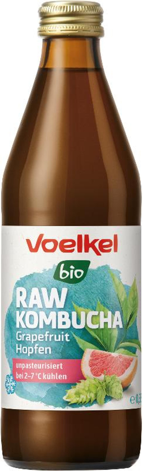Produktfoto zu RAW Kombucha Grapefruit Hopfen 0,33l