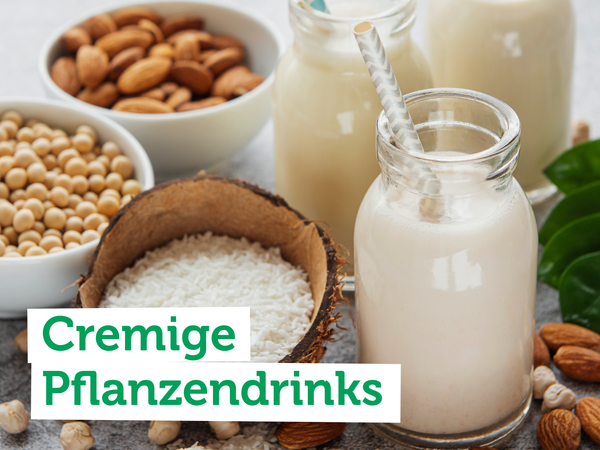 elbstgemachte Konfitüre in Gläsern; Text: "Konfitüre selbst gemacht".