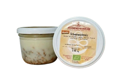 Produktfoto zu Schweineschmalz Marienhöhe im Glas ca. 170g