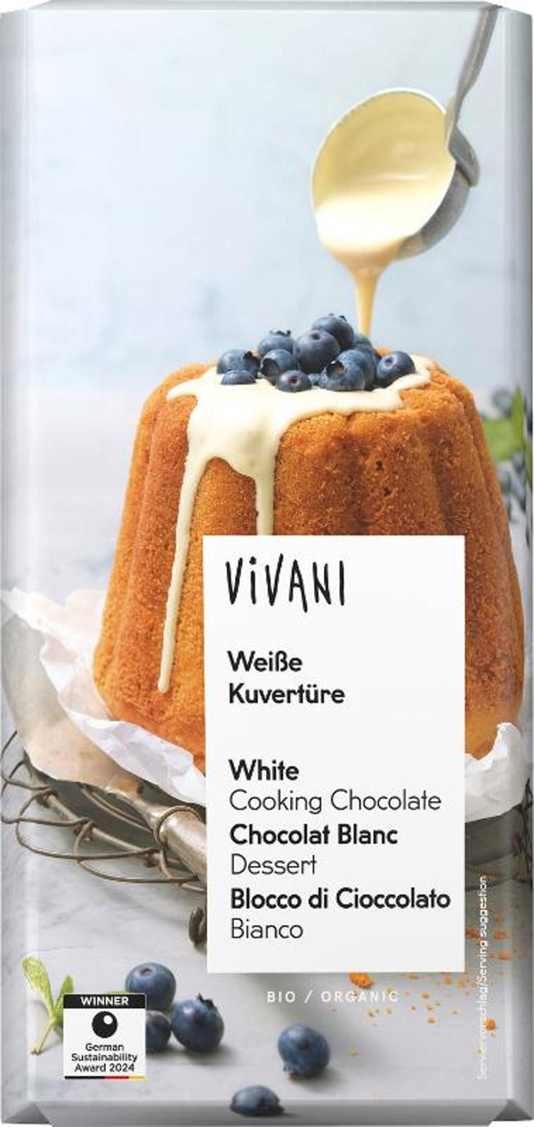 Produktfoto zu Weiße Kuvertüre 200g