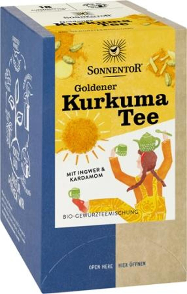Produktfoto zu Goldener Kurkuma Tee 18 x 2g