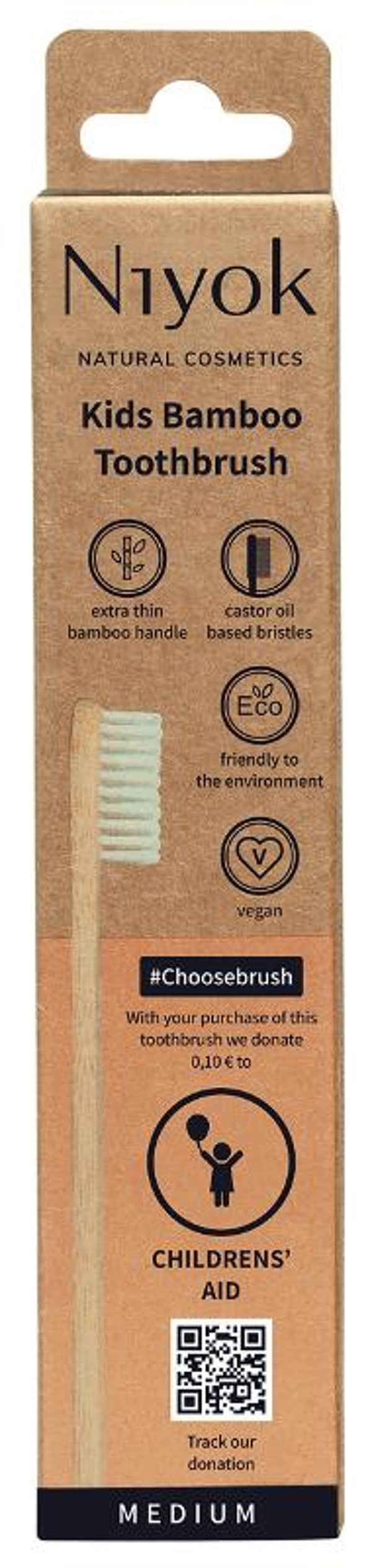 Produktfoto zu Bambus Zahnbürste Kids - mit 10cent Spende für Kinder in Not