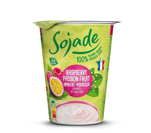 Produktfoto zu Sojade Joghurt Himbeere-Maracuja 400g