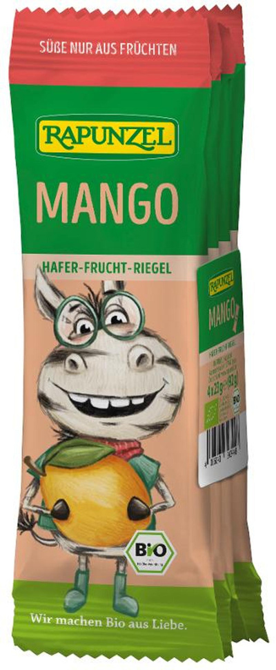 Produktfoto zu Kinder Hafer-Frucht-Riegel Mango 4 Stück