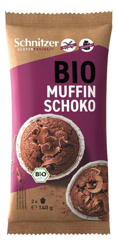 Produktfoto zu Dark Chocolate Muffins glutenfrei 6x140g