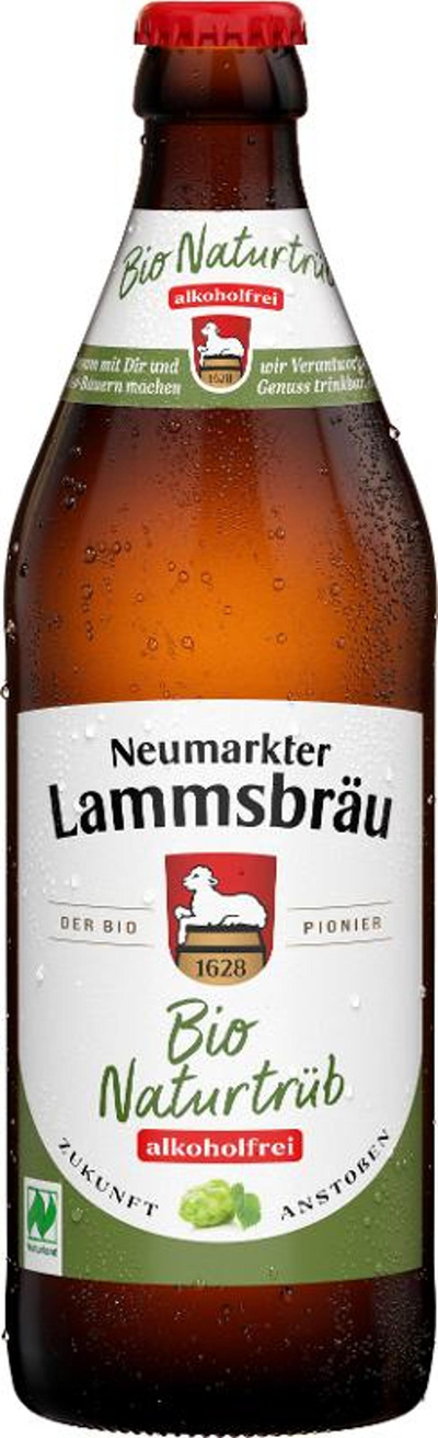 Produktfoto zu Lammsbräu Naturtrüb alkoholfrei 10 x 0,5l
