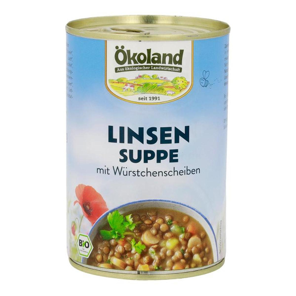 Produktfoto zu Linsensuppe mit Würstchenscheiben 400g