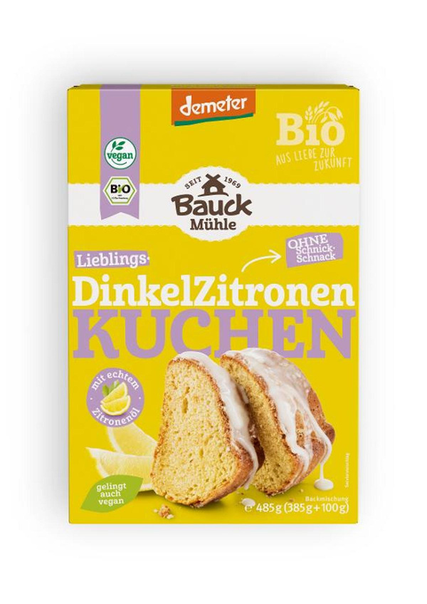 Produktfoto zu Backmischung Dinkel Zitronen Kuchen 485g