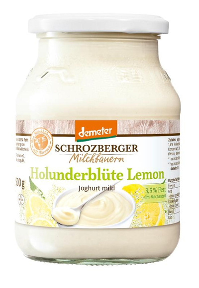Produktfoto zu Joghurt Holunderblüte-Lemon 3,5% 500g