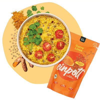 Produktfoto zu Curry Linse einpott-Mahlzeit (zubereitet 350g)