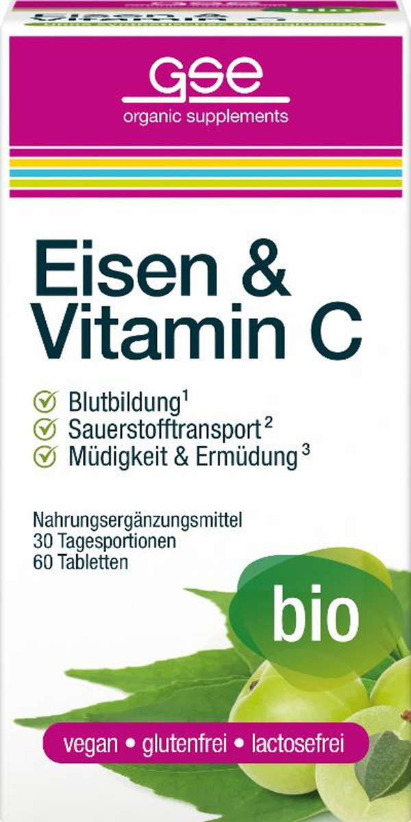 Produktfoto zu Eisen Vitamin C Complex 60 Tbl