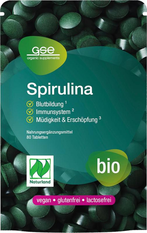 Produktfoto zu Spirulina 80 Tbl a 500mg