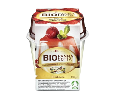 Produktfoto zu Panna Cotta Himbeere 130g