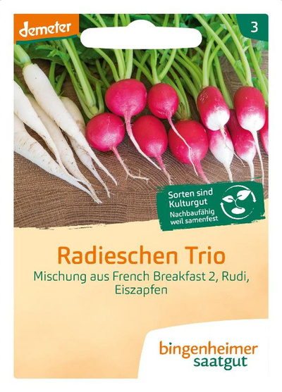 Produktfoto zu Saatgut Radieschen Trio