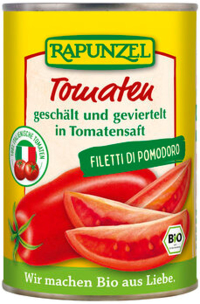 Produktfoto zu Tomaten geschält & geviertelt 400g