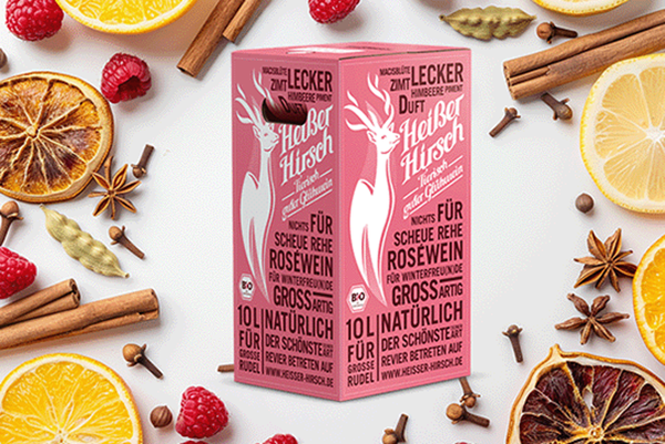 Produktfoto zu Heißer Hirsch Rosé 10l