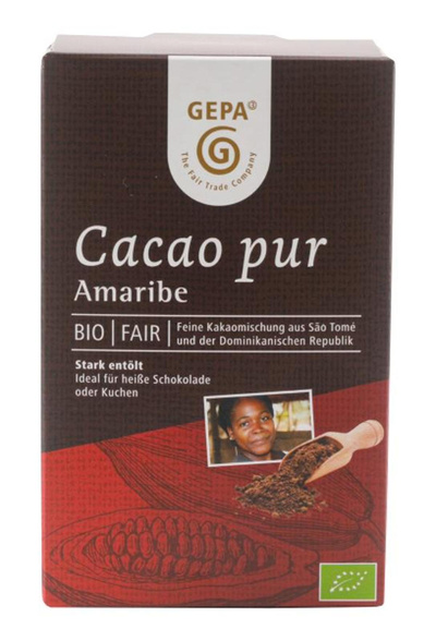 Produktfoto zu Kakaopulver Amaribe stark entölt 125g