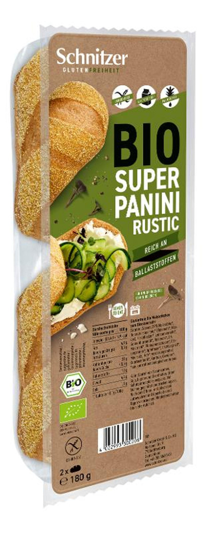 Produktfoto zu Super Panini Rustic glutenfrei 6x180g