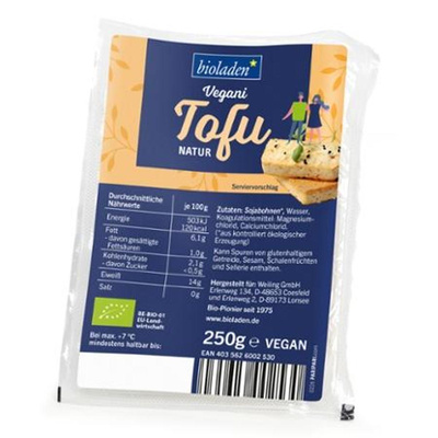 Produktfoto zu Tofu natur 250g