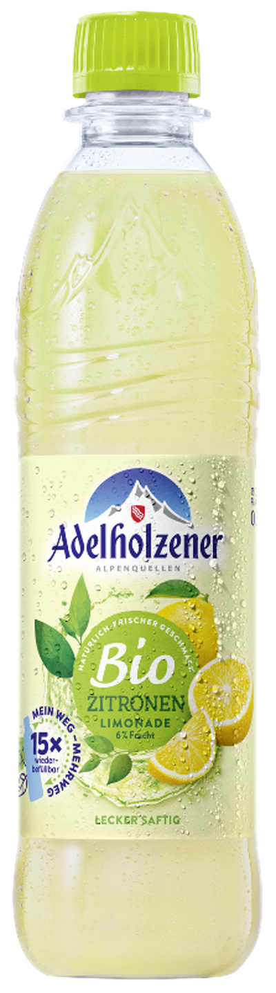 Produktfoto zu Adelholzener Zitronen Limonade 12 x 0,5l