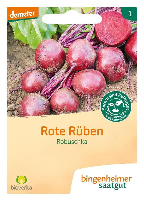 Produktfoto zu Saatgut Rote Bete Robuschka