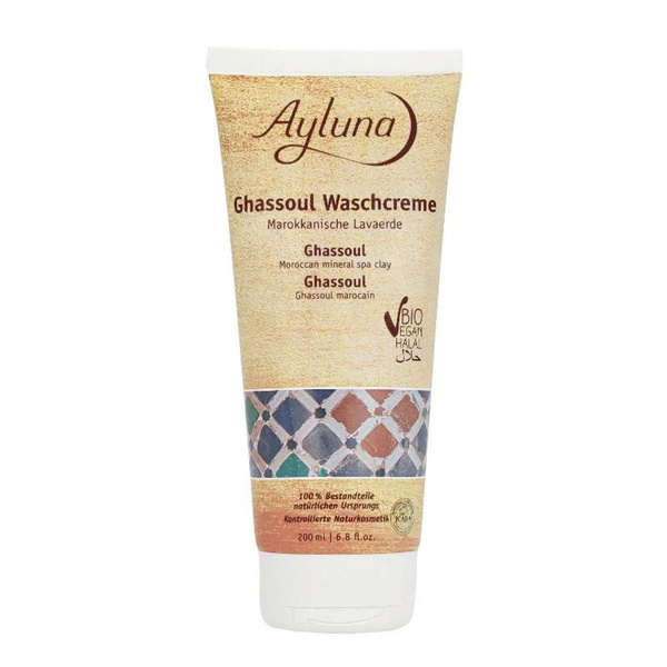 Produktfoto zu Ghassoul Waschcreme Marokkanische Lavaerde 200ml