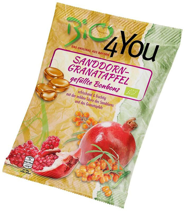 Produktfoto zu Sanddorn Granatapfel Bonbons 75g