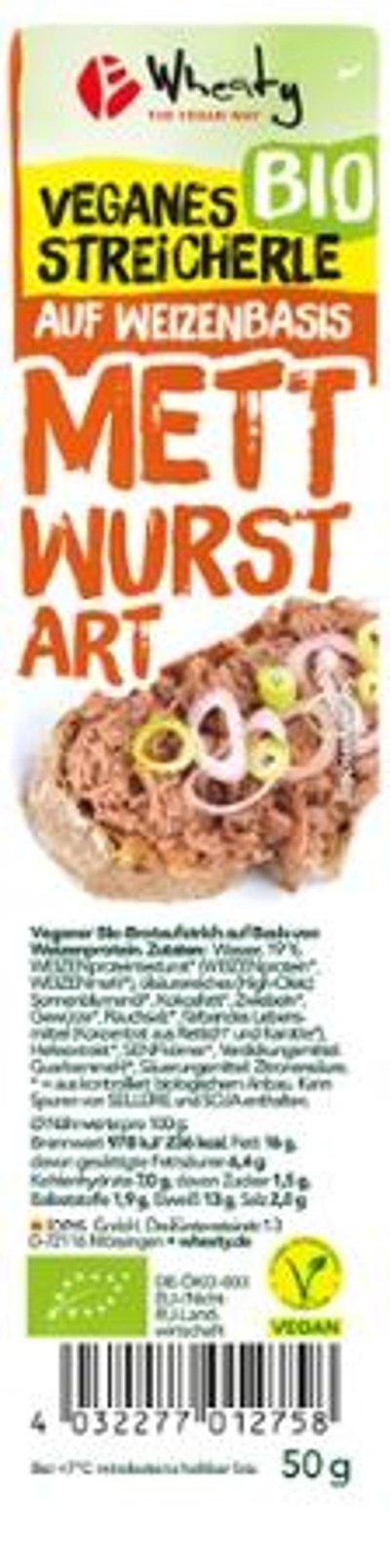 Produktfoto zu Vegane Mettwurst 50g