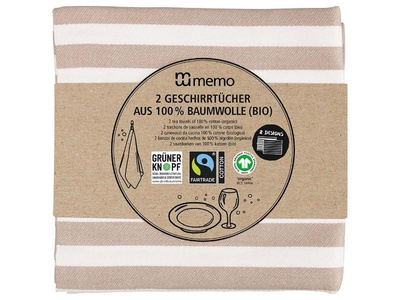 Produktfoto zu Geschirrtücher aus Bio Baumwolle, 2 Stück