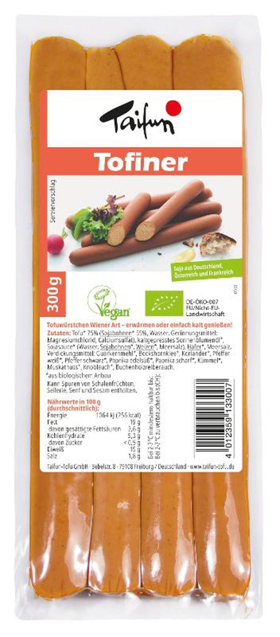 Produktfoto zu Tofu Wiener 300g (4 Stück)